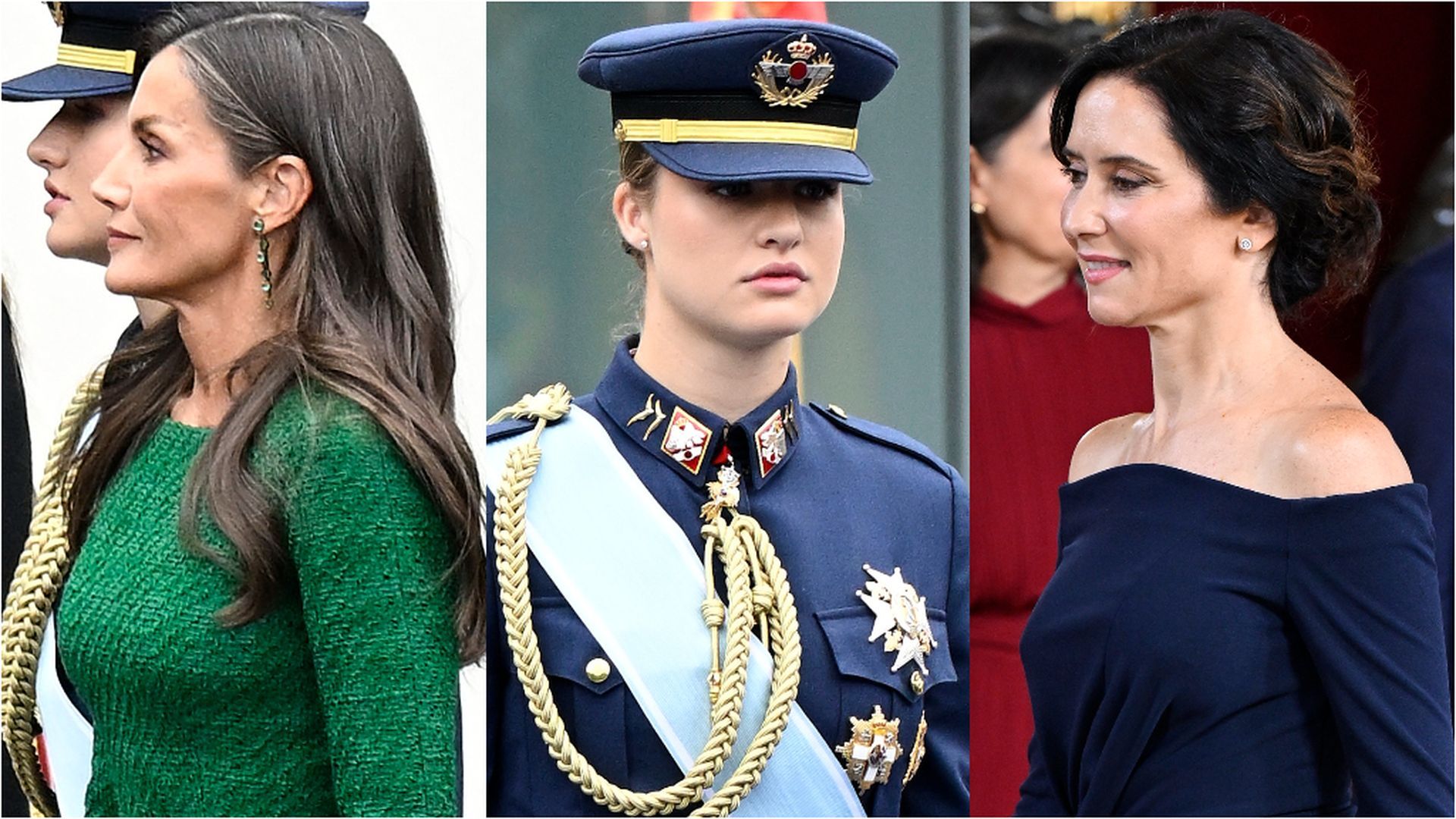 Letizia, la princesa Leonor e Isabel Díaz Ayuso