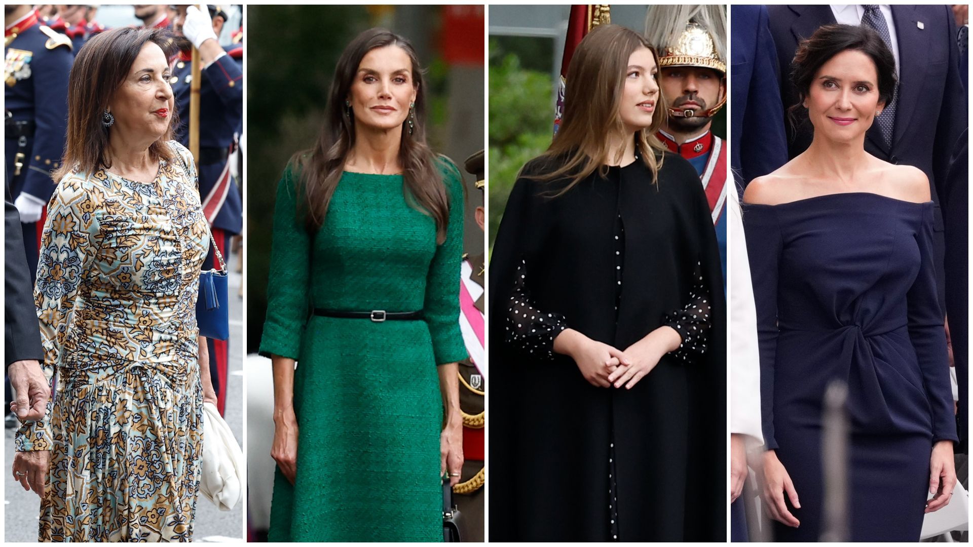 Margarita Robles, la reina Letizia, la infanta Sofía e Isabel Díaz Ayuso