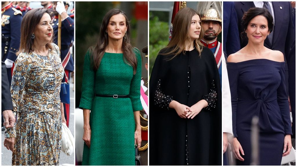 Margarita Robles, la reina Letizia, la infanta Sofía e Isabel Díaz Ayuso