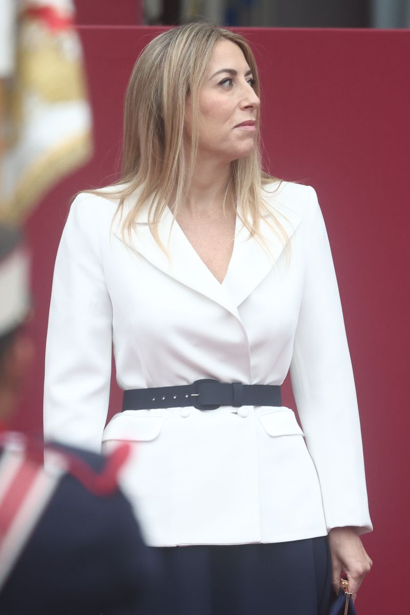 María Guardiola en el desfile