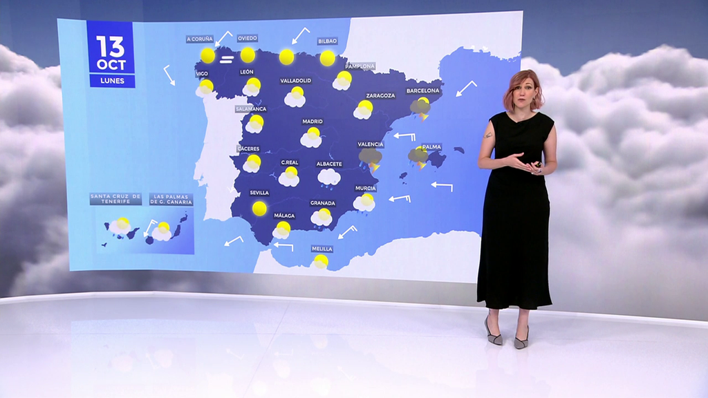 Alerta en Comunidad Valenciana, Baleares y Cataluña este lunes: podrían darse lluvias intensas