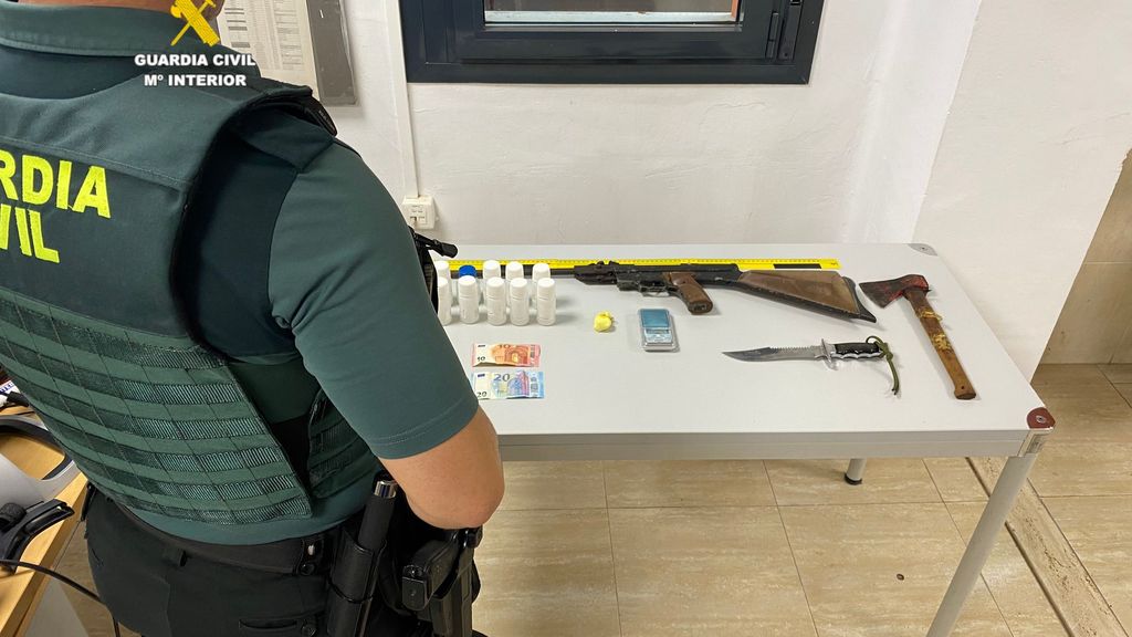 Drogas y armas incautadas