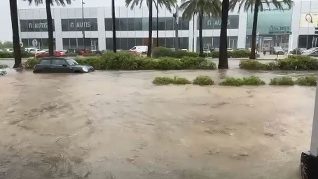 Gandía llueven 100 litros en una hora