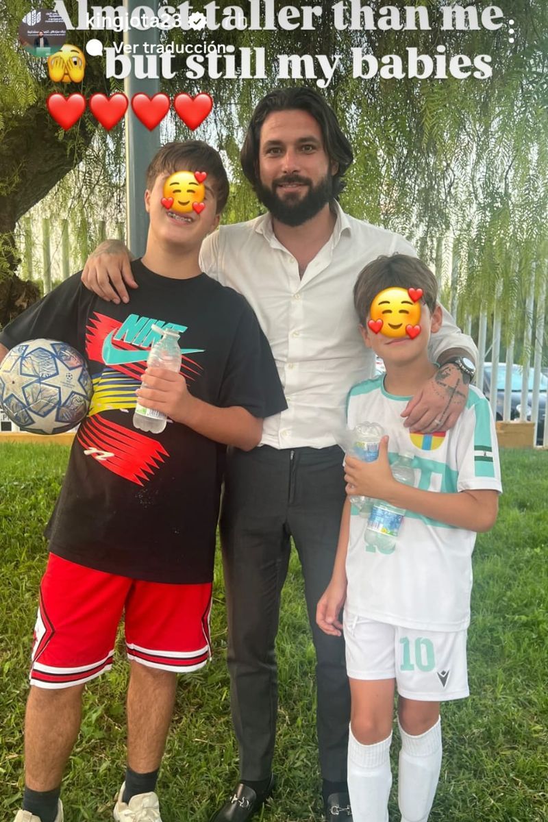 Jota Peleteiro muestra cómo han crecido Fran y Jota, los hijos mayores de Jessica Bueno