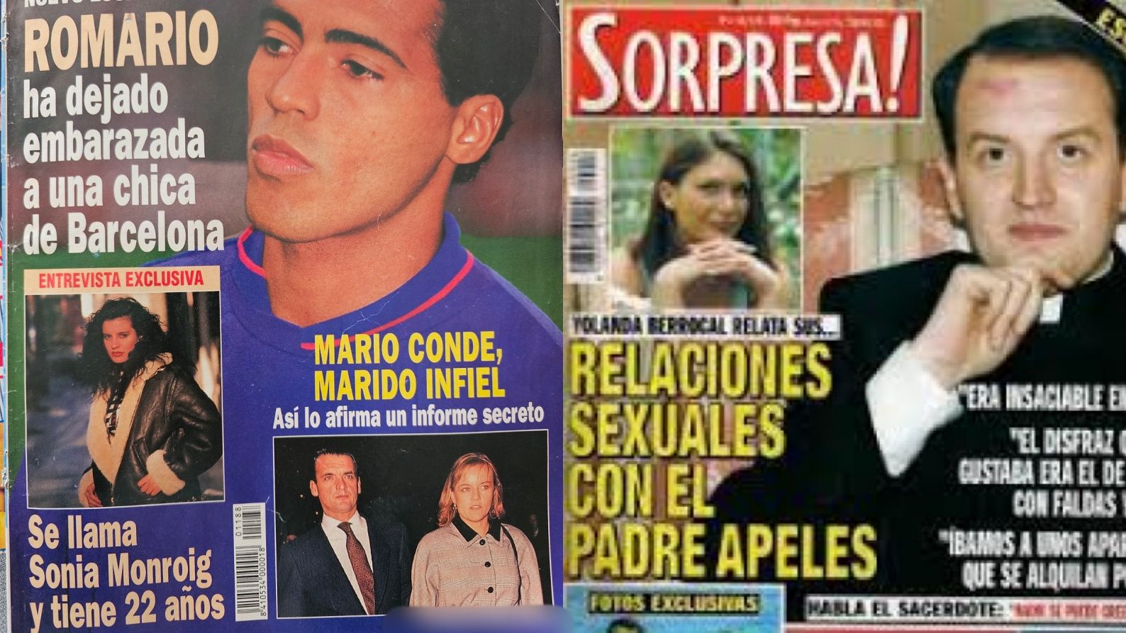 Las dos primeras portadas de Yola y Sonia en los años 90