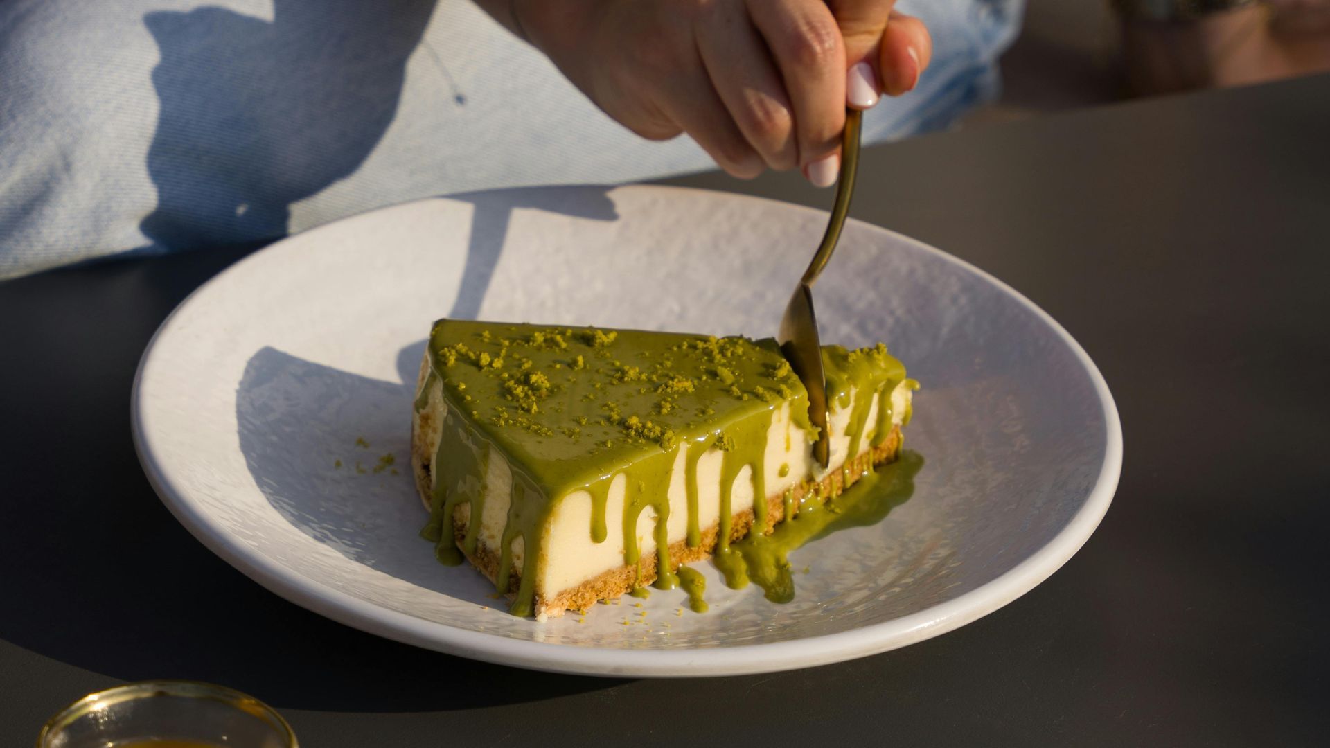 Receta de tarta de queso y pistacho