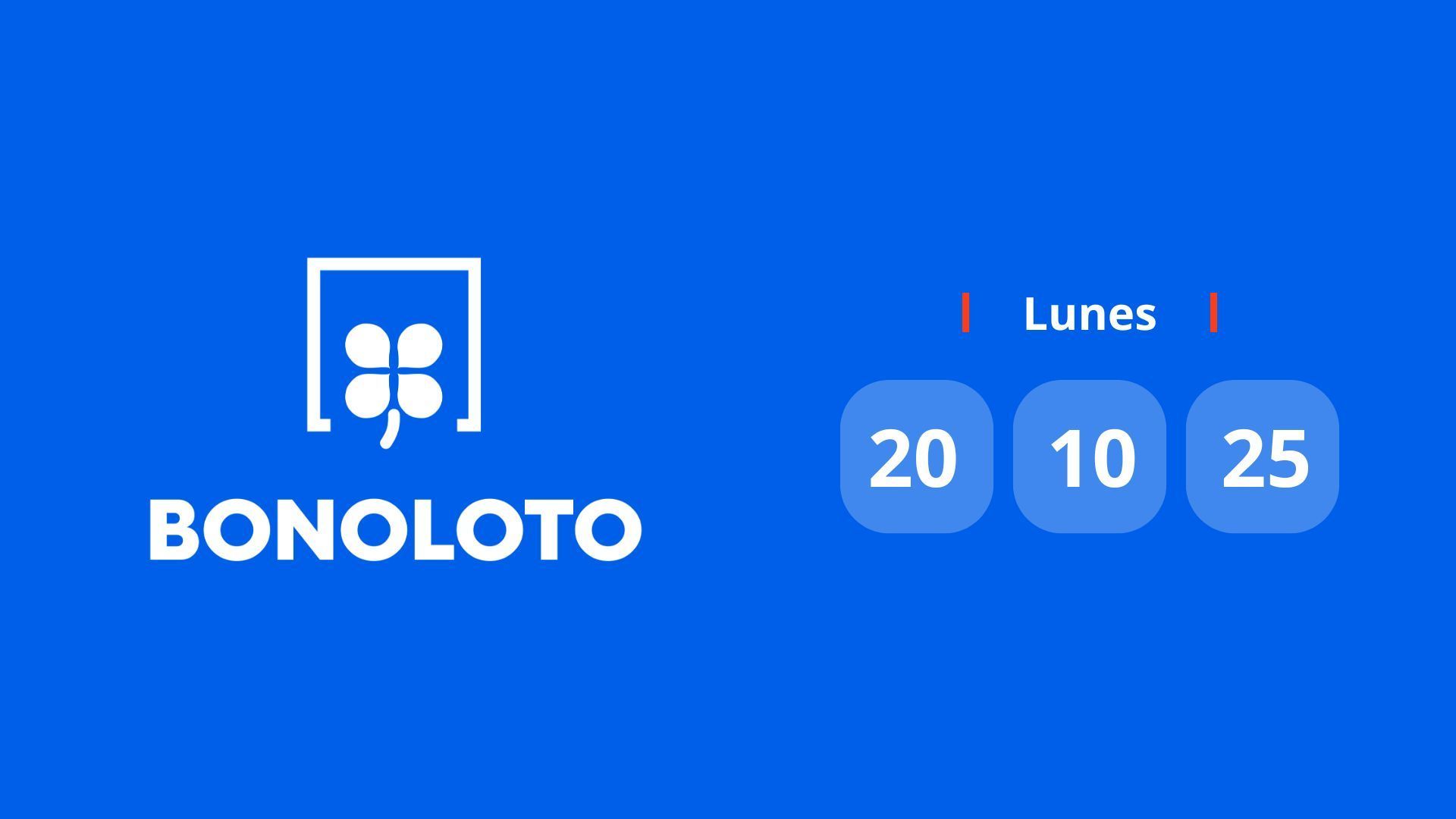 Sorteo de la Bonoloto del 20 de octubre de 2025