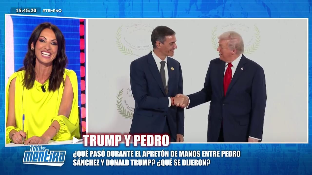 Laila Jiménez explica el significado del lenguaje no verbal del saludo entre Donald Trump y Pedro Sánchez