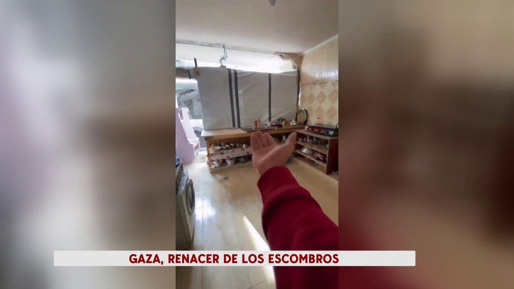 A la reconstrucción de las casas de Gaza en redes no le falta viralidad, ni música ni risas