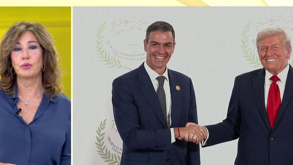Ana Rosa, del papel de Sánchez en Egipto junto a Trump: "Se postraba ante el que denomina líder de multinacional ultraderechista"