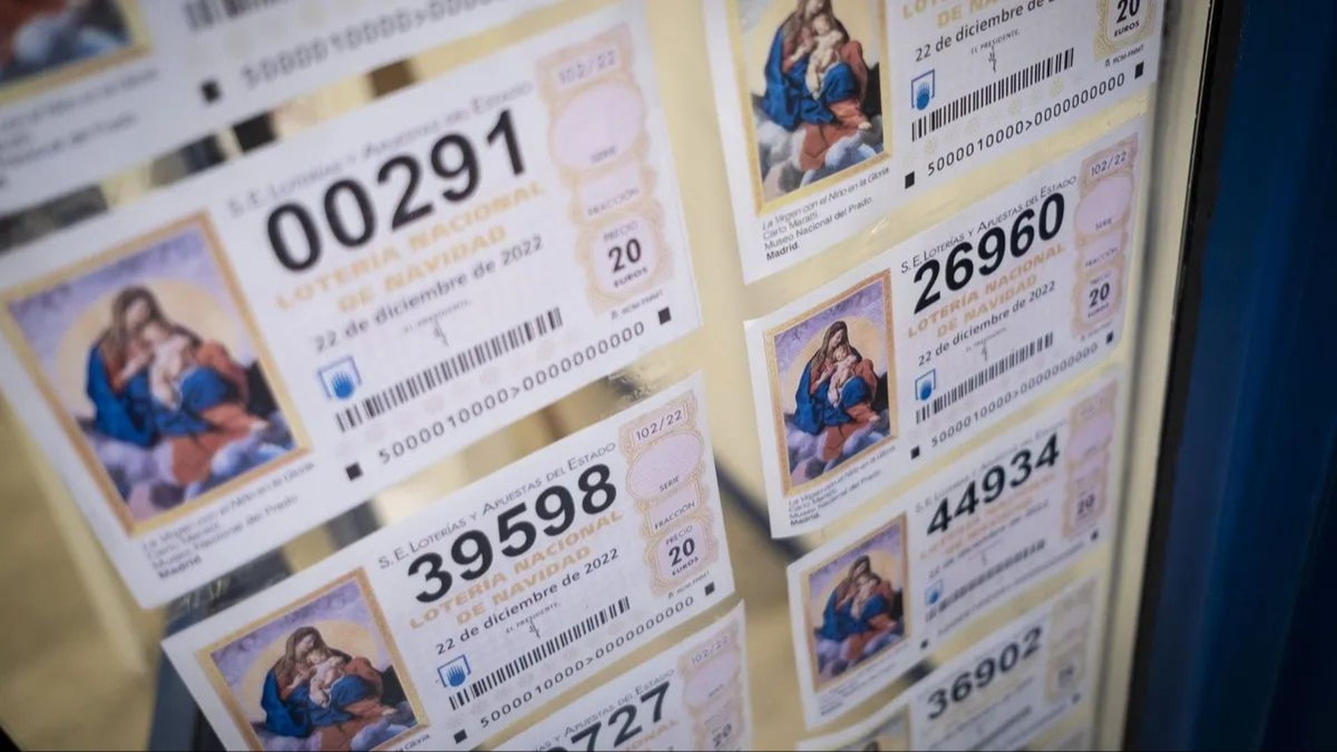 Décimos de la Lotería de Navidad