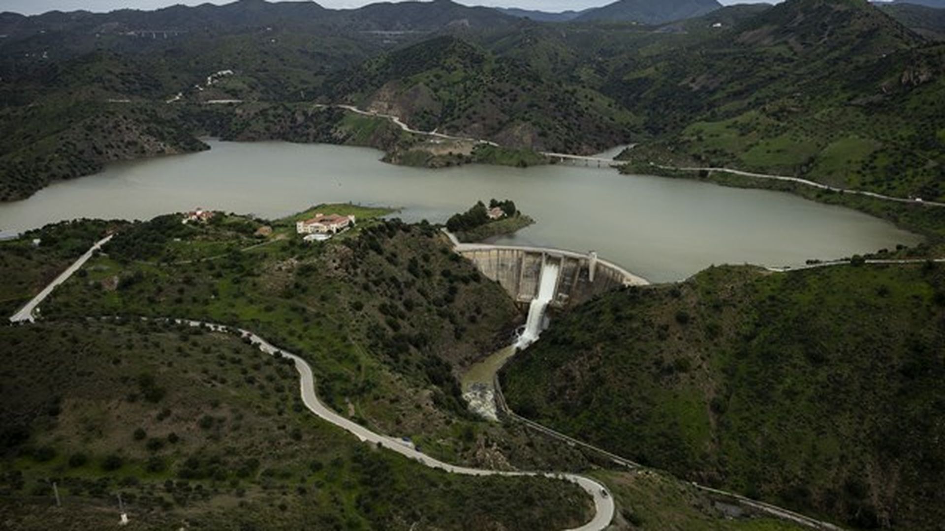 Pantano de Casasola, en Almogía