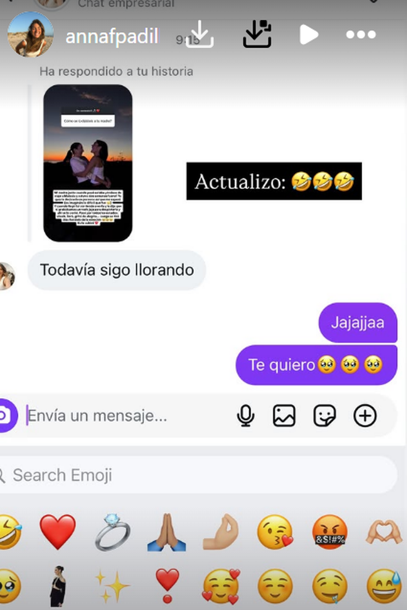 Paz Padilla, todavía muy emociona tras conocer la noticia de la boda de su hija