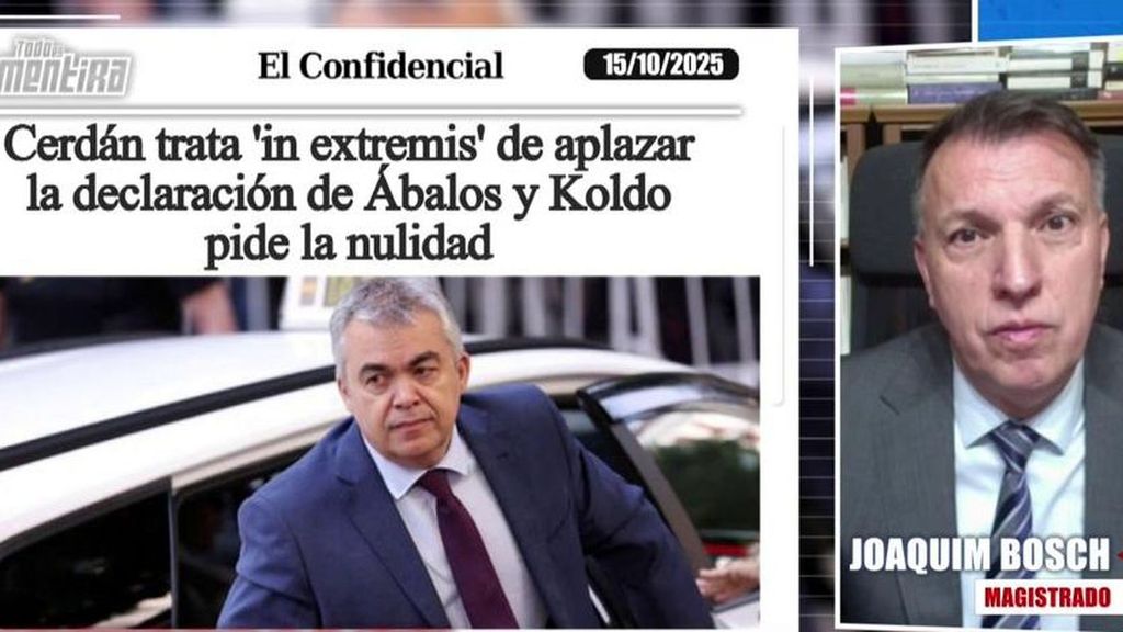 El magistrado Joaquim Bosch explica el motivo por el que el juez advierte sobre un riesgo de fuga creciente en el auto de Ábalos