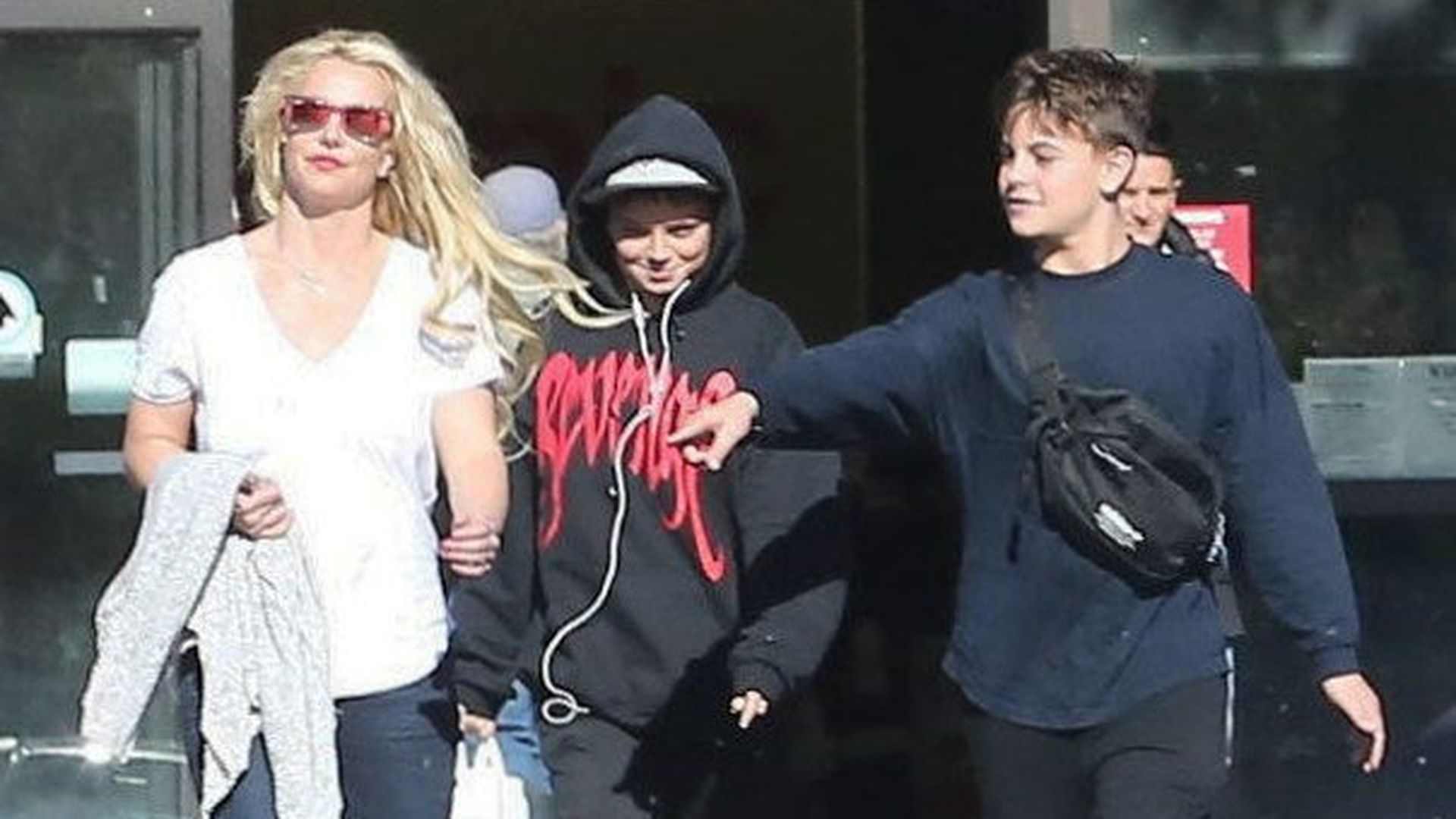 Britney Spears y sus hijos en una imagen de archivo