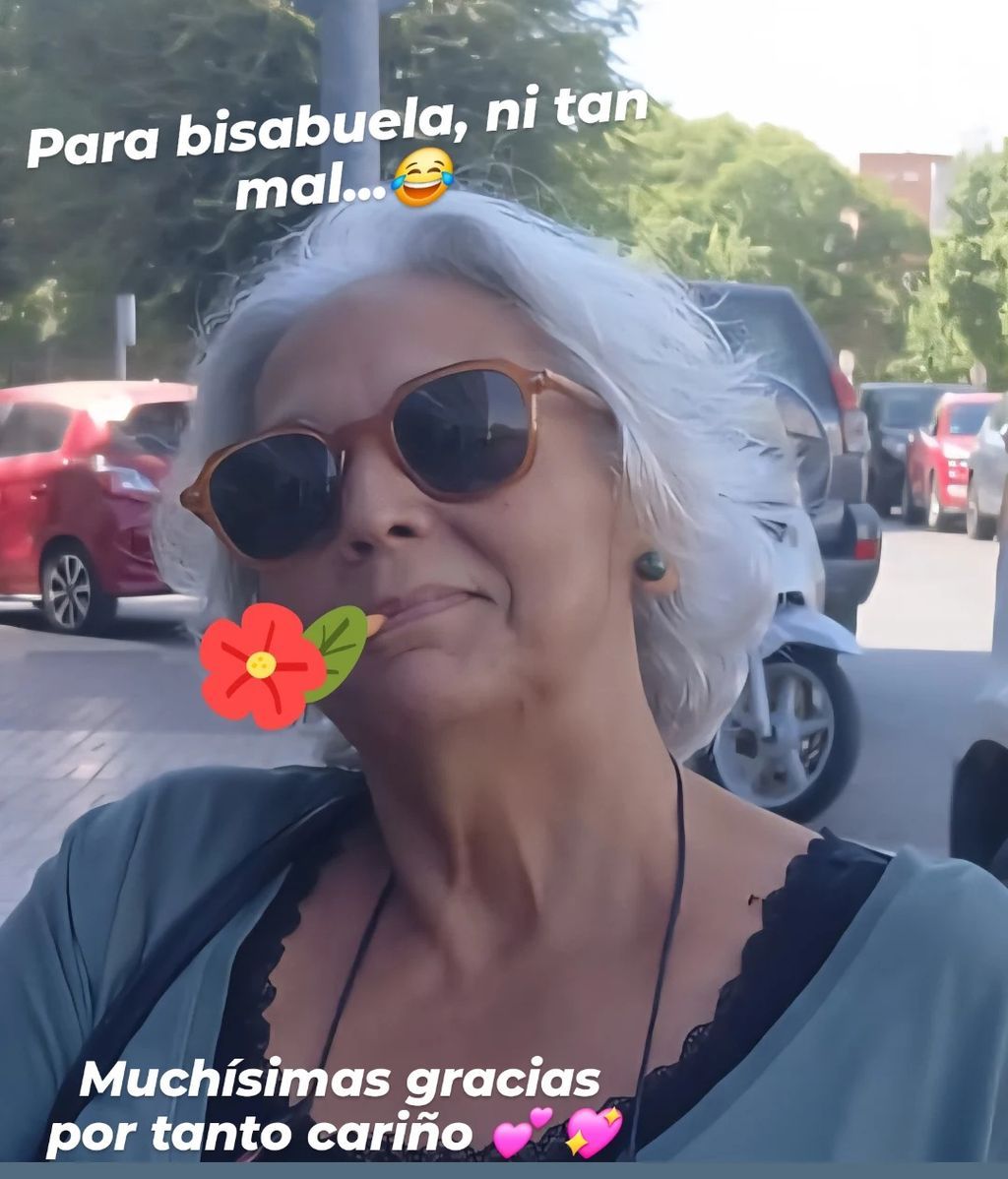 Charo Vega, tras convertirse en bisabuela