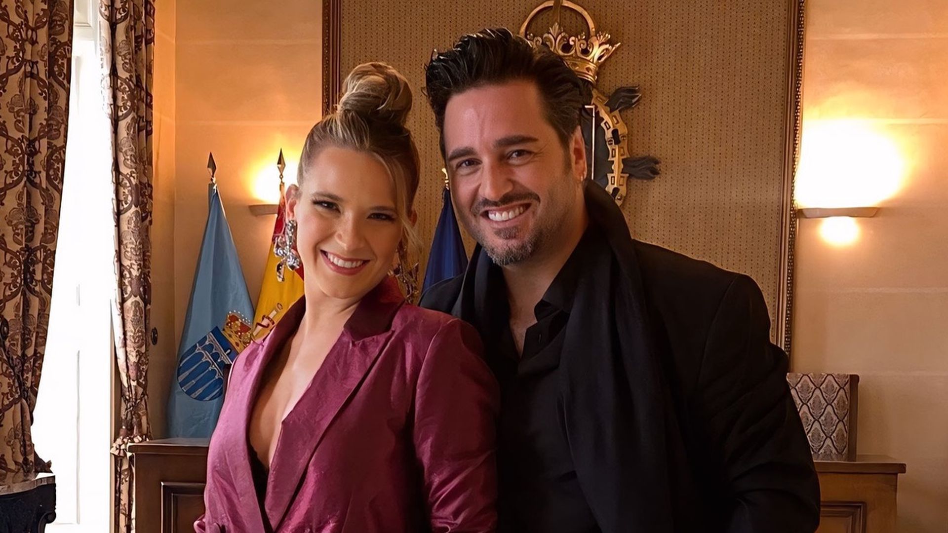 David Bustamante y Yana Olina