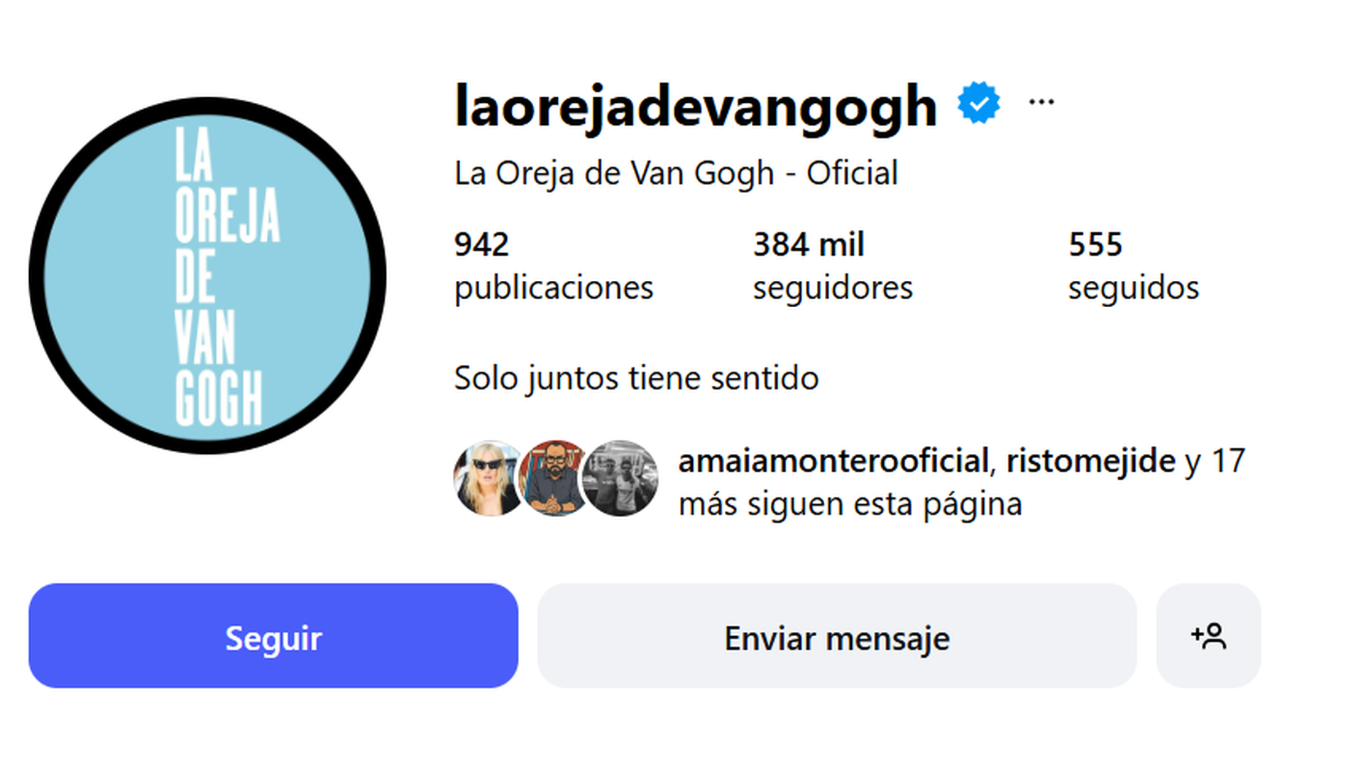 El nuevo logo de La Oreja de Van Gogh