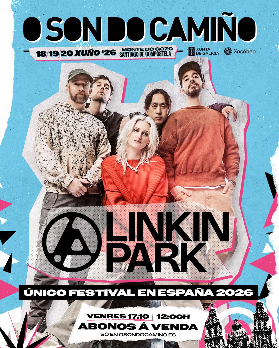 Linkin Park anunciados como segundos cabeza de cartel para O Son do Camiño 2026
