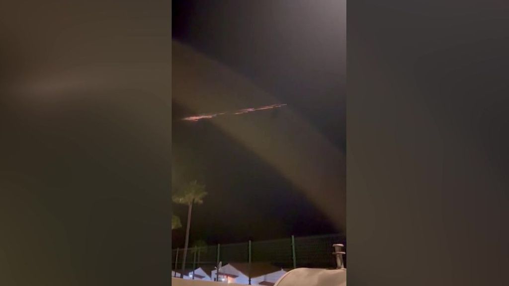 Así ha sido la entrada en la atmósfera de basura espacial que ha iluminado los cielos de Canarias