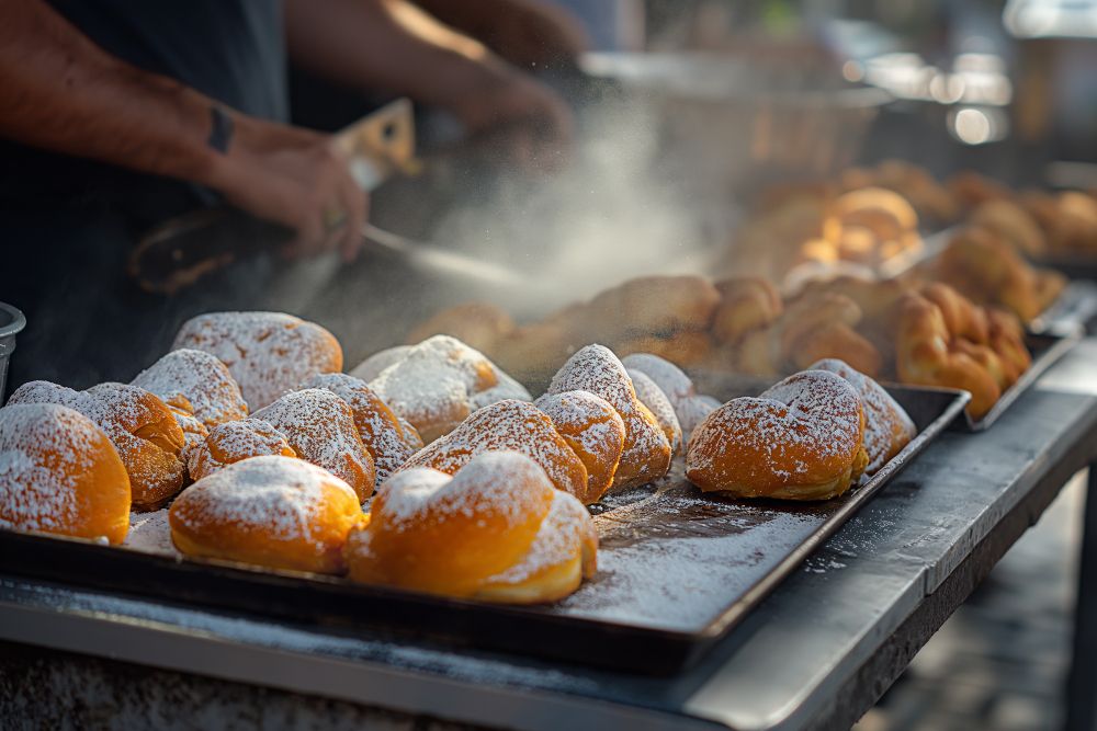 Bollería con azúcar