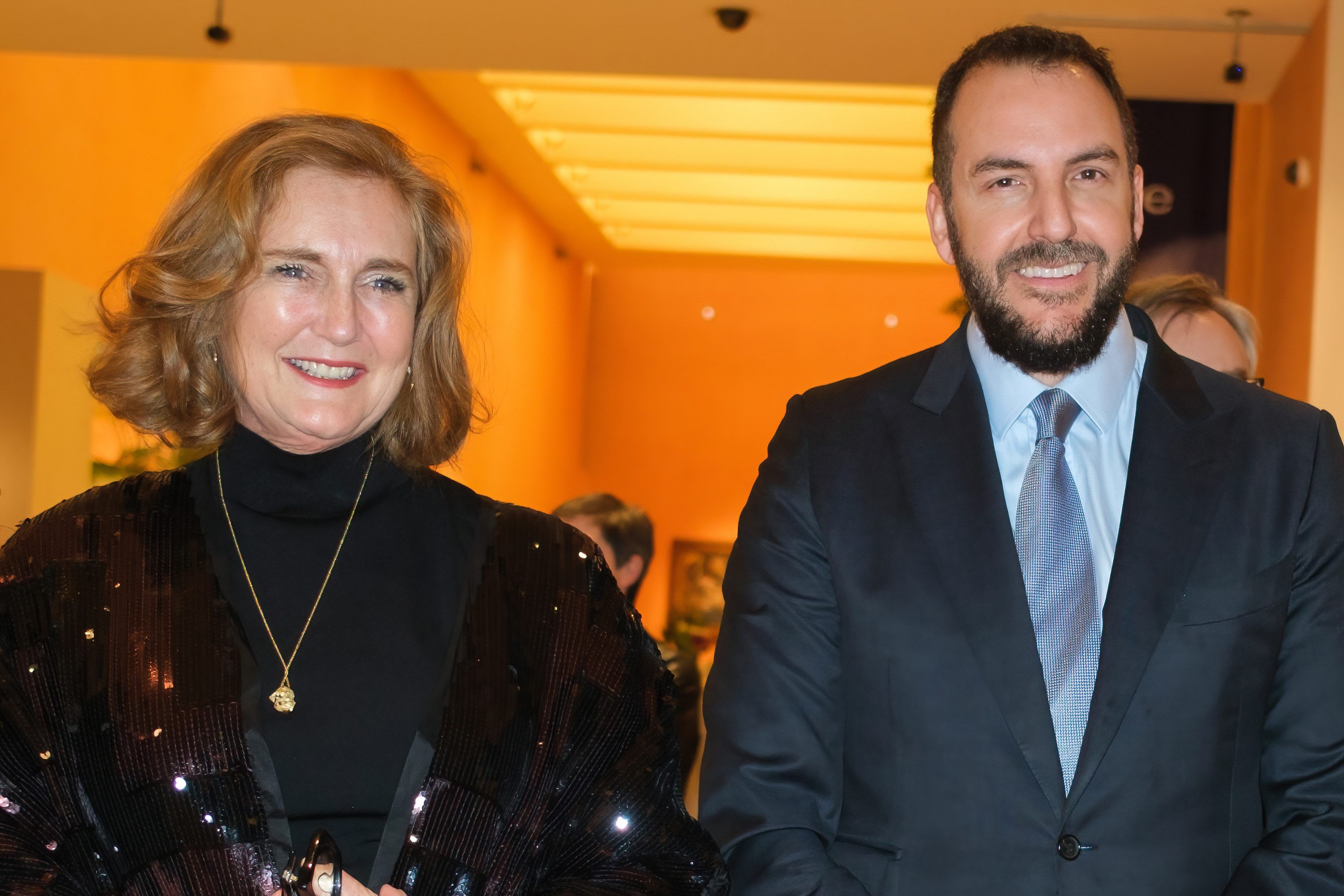 Borja Thyssen, junto a su hermana, Francesca