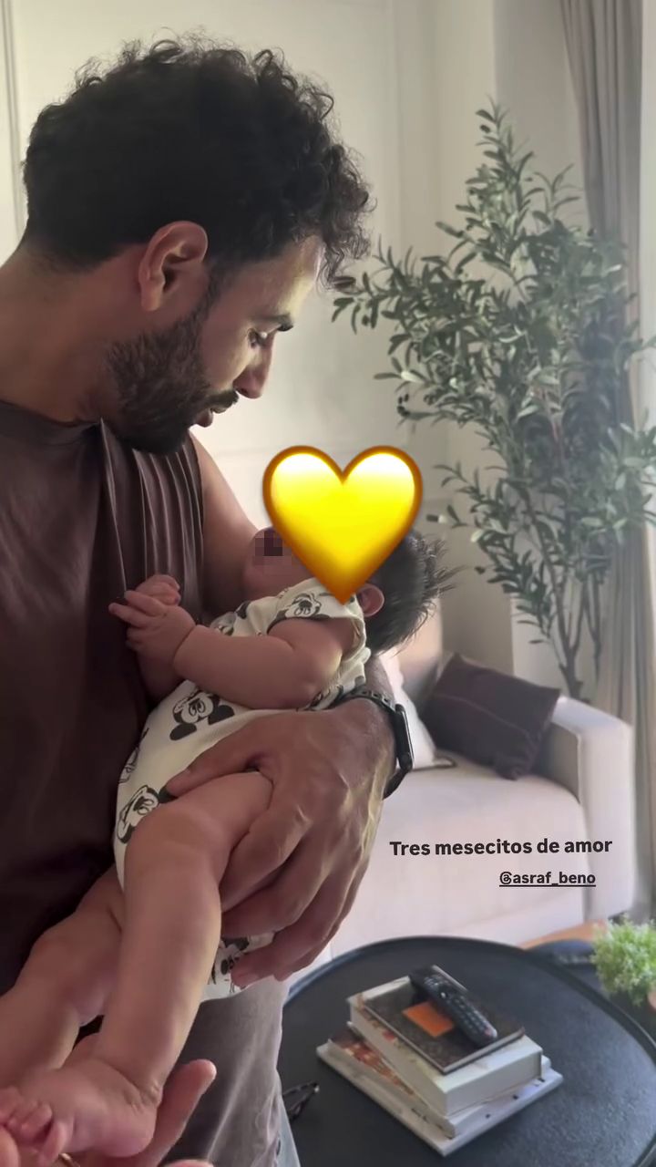 Isa Pantoja y Asraf Beno enseñan lo mucho que ha crecido su hijo
