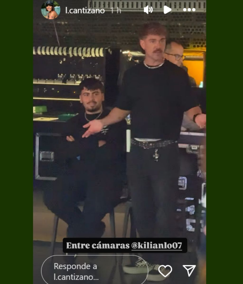 Laura Cantizano muestra que su hijo le ha acompañado a plató