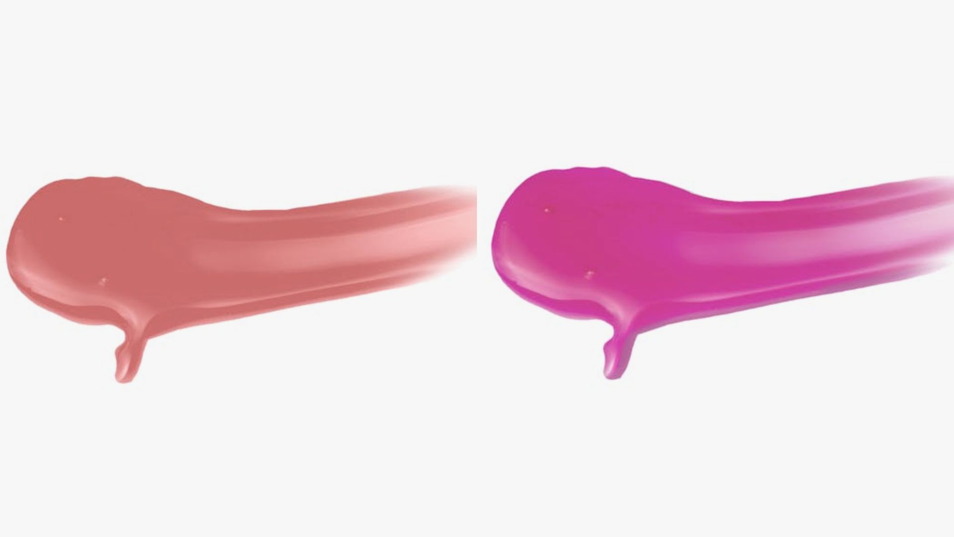 Muestras de la textura de los nuevos 'lip oils' de Mercadona, en un montaje de fotos