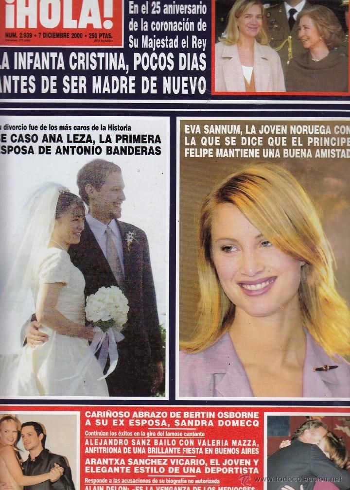 Portada del año 2000 con fotos de la segunda boda de Ana Leza