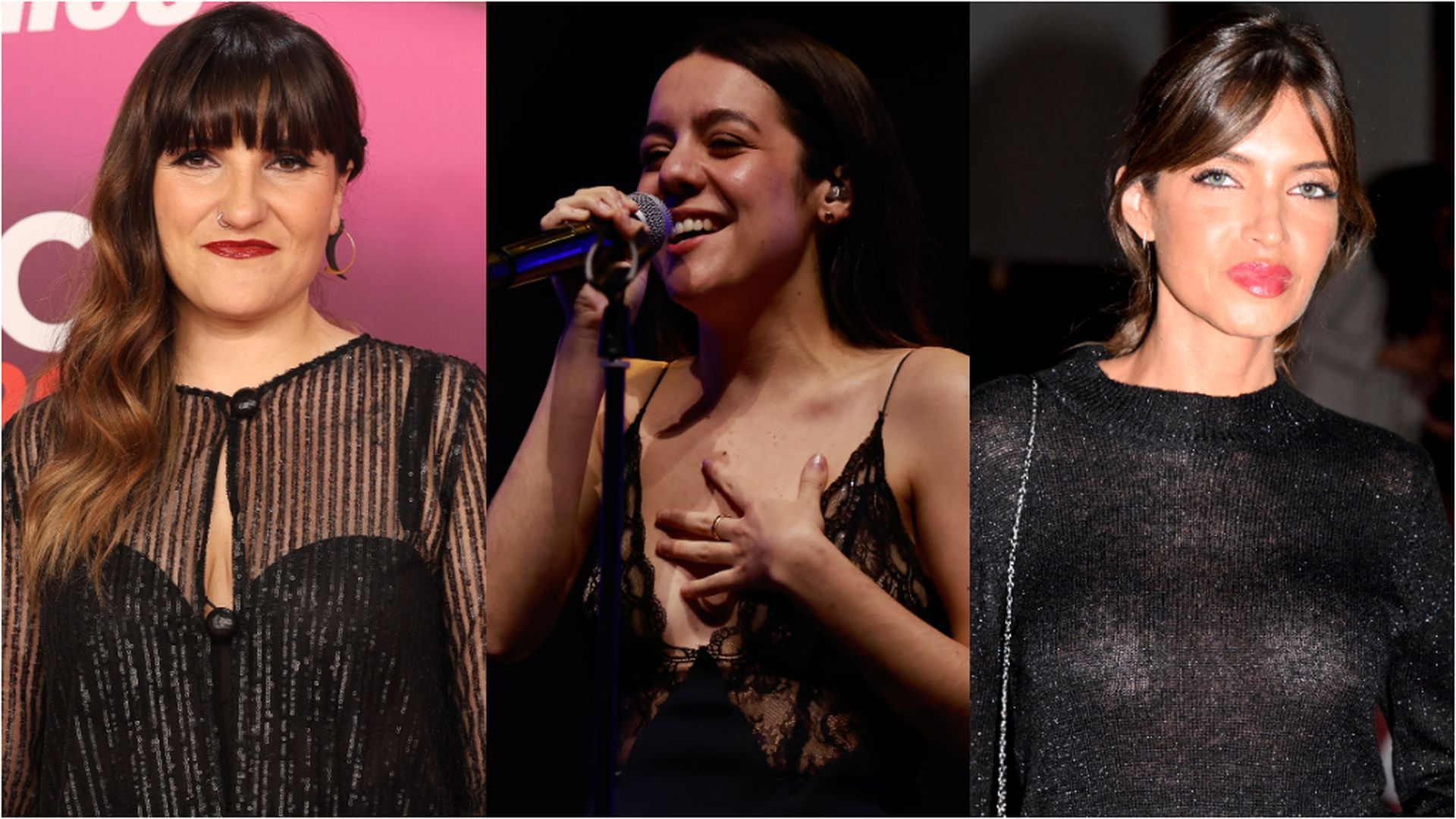 Rozalén, Valeria Castro y Sara Carbonero Rozalén, Valeria Castro y Sara Carbonero