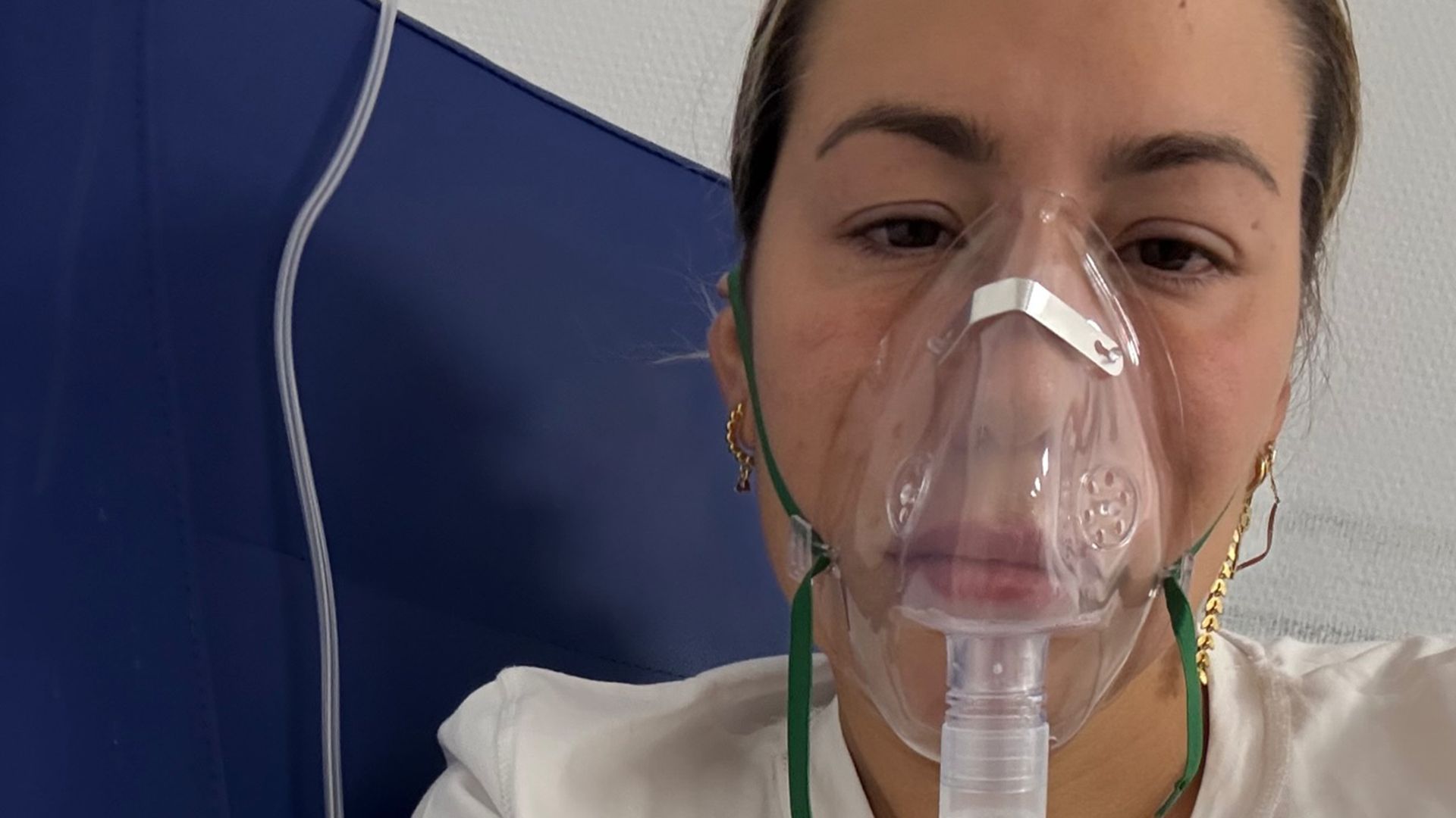 Steisy, ingresada en el hospital