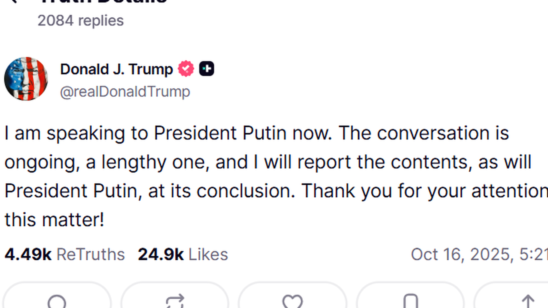 Truth Social, Donald Trump