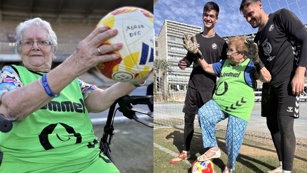 Abuelos de Jerez se convierten en futbolistas por un día