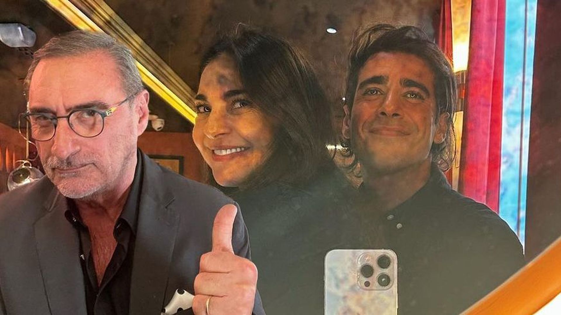 Carlos Herrera, Mariló Montero y Alberto Herrera.
