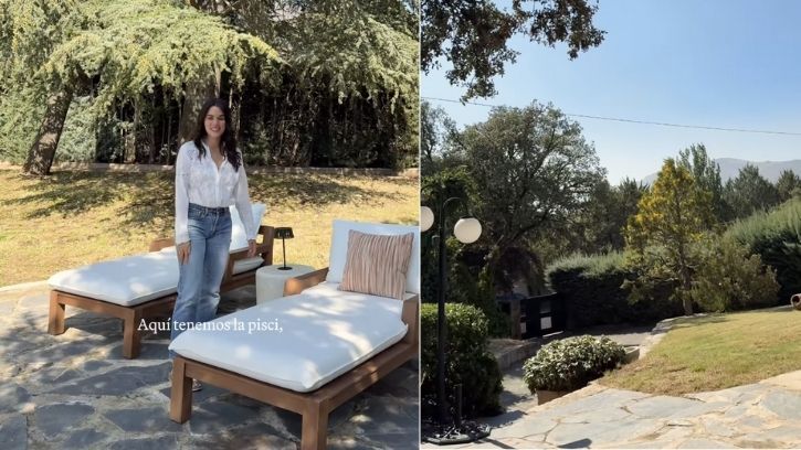 Desde su jardín se ven las montañas