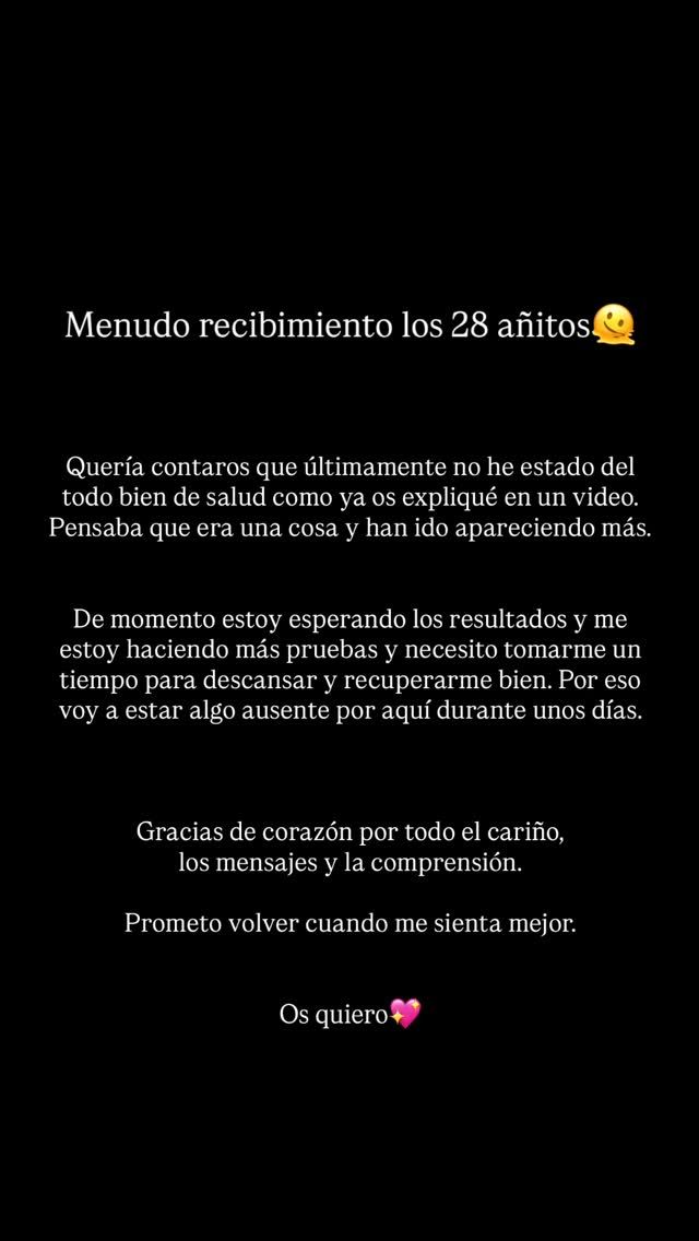 El comunicado de Anita Williams