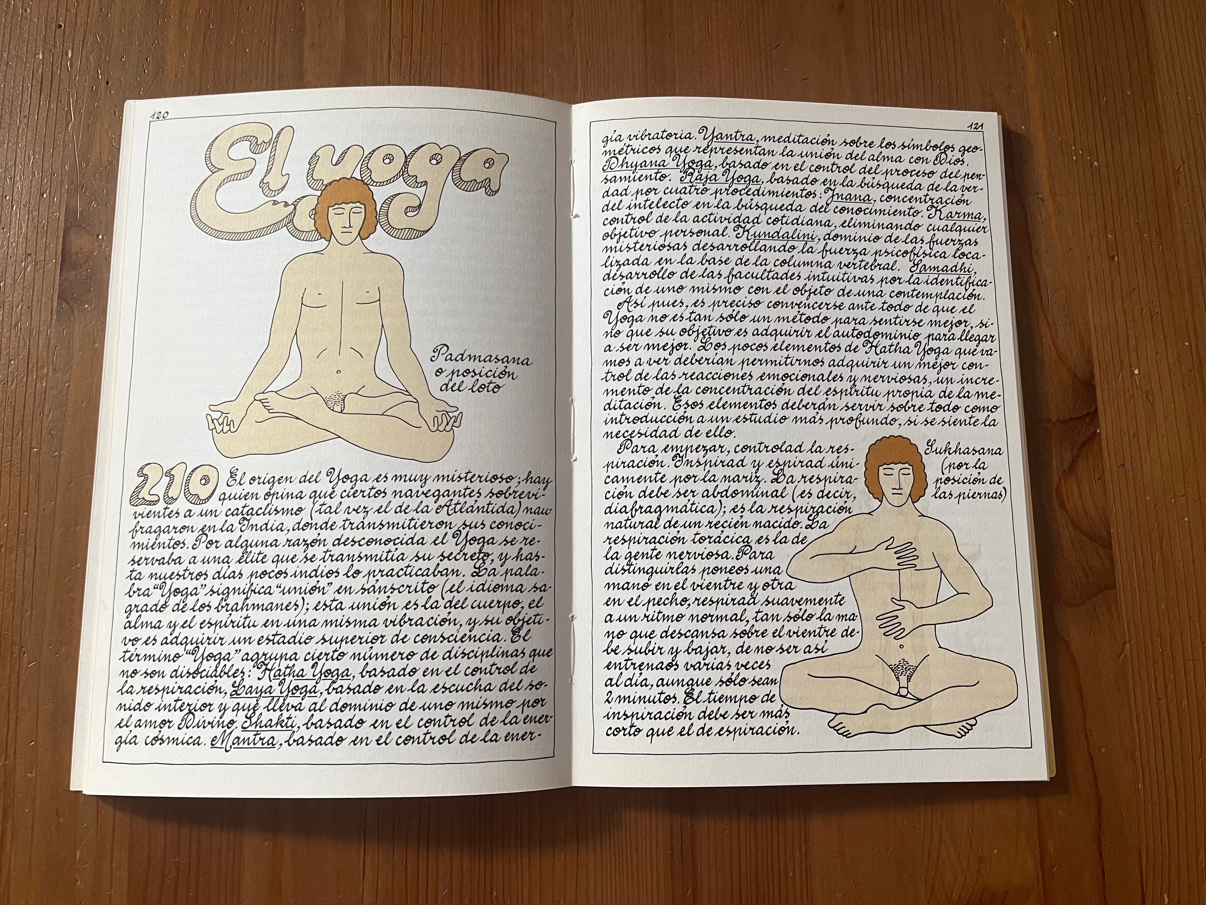 El libro también recomienda la práctica del yoga