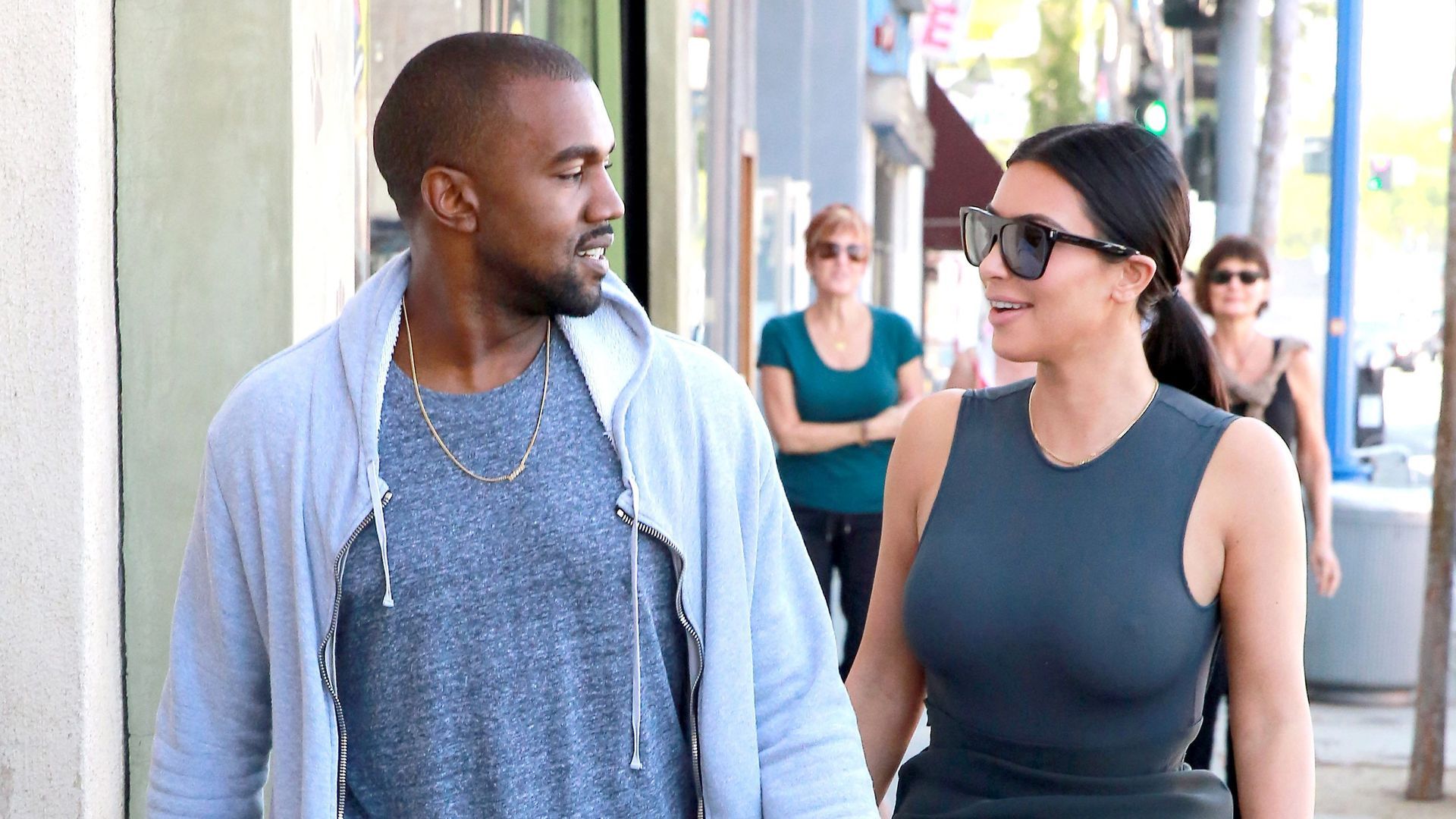 Kanye West y Kim Kardashian