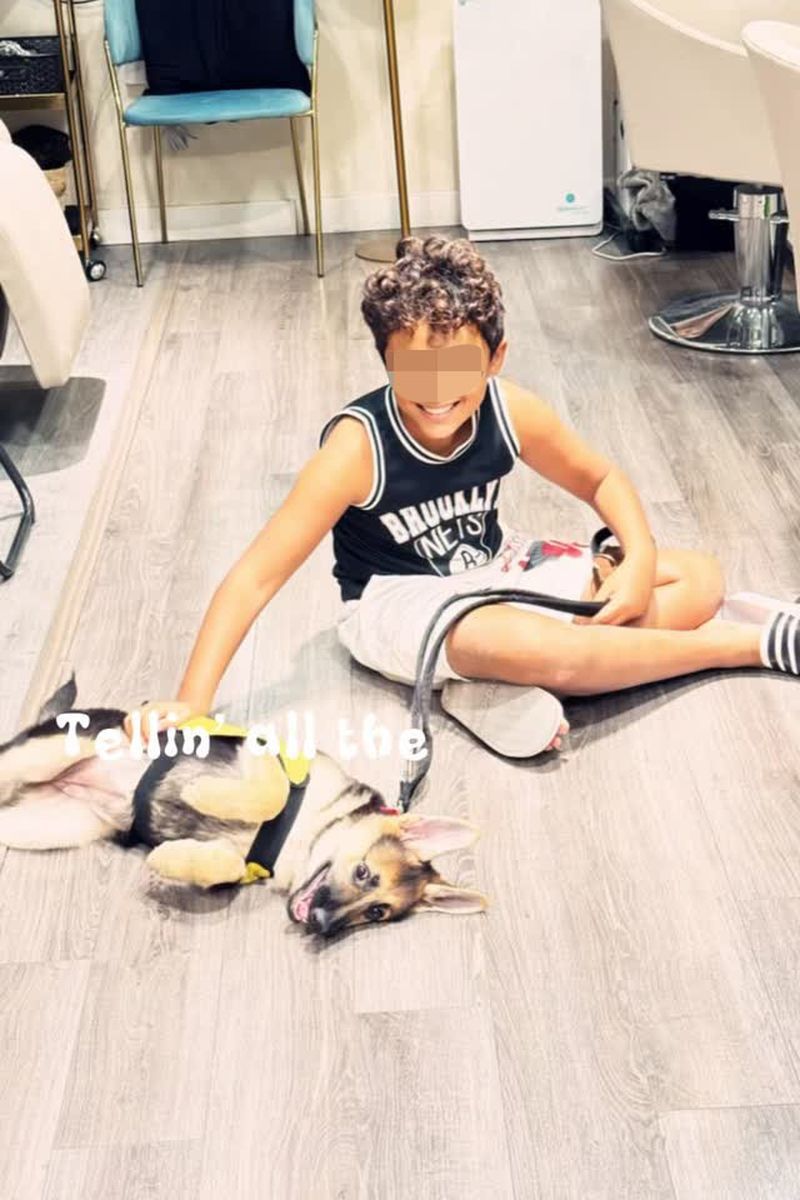 Romeo, el hijo de Raquel Mosquera e Isi, en una imagen de 2025