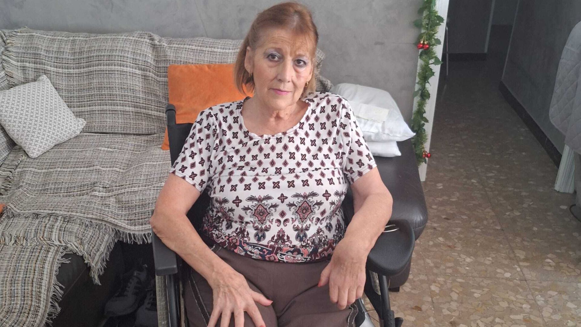 Teresa, la vecina de Huelva que pide continuar con la rehabilitación tras haber sufrido un ictus