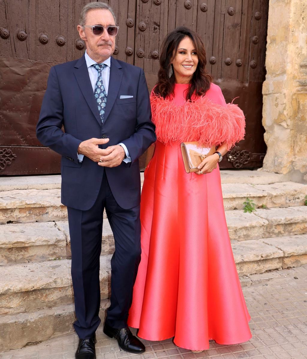 Carlos Herrera y Pepa Gea en la boda de Alberto Herrera