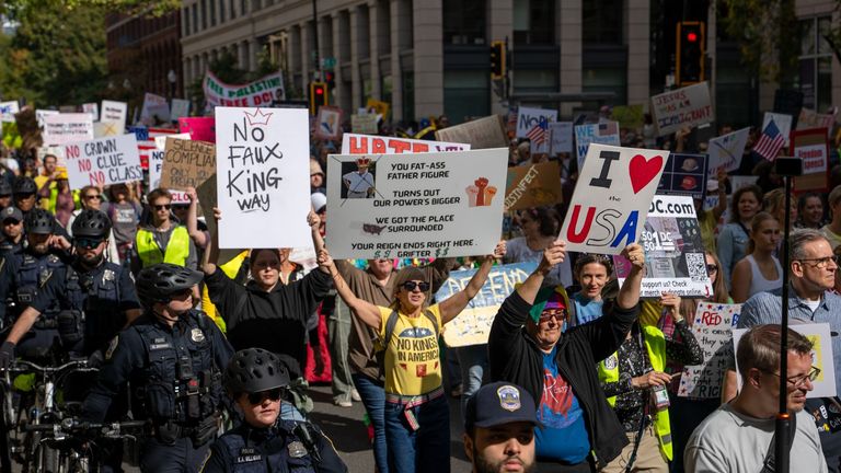 'Sin Reyes', las marchas contra Trump en las principales ciudades de EEUU