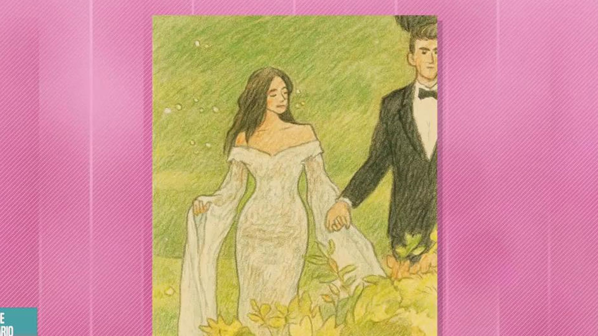 Boceto del vestido de Stella del Carmen Banderas