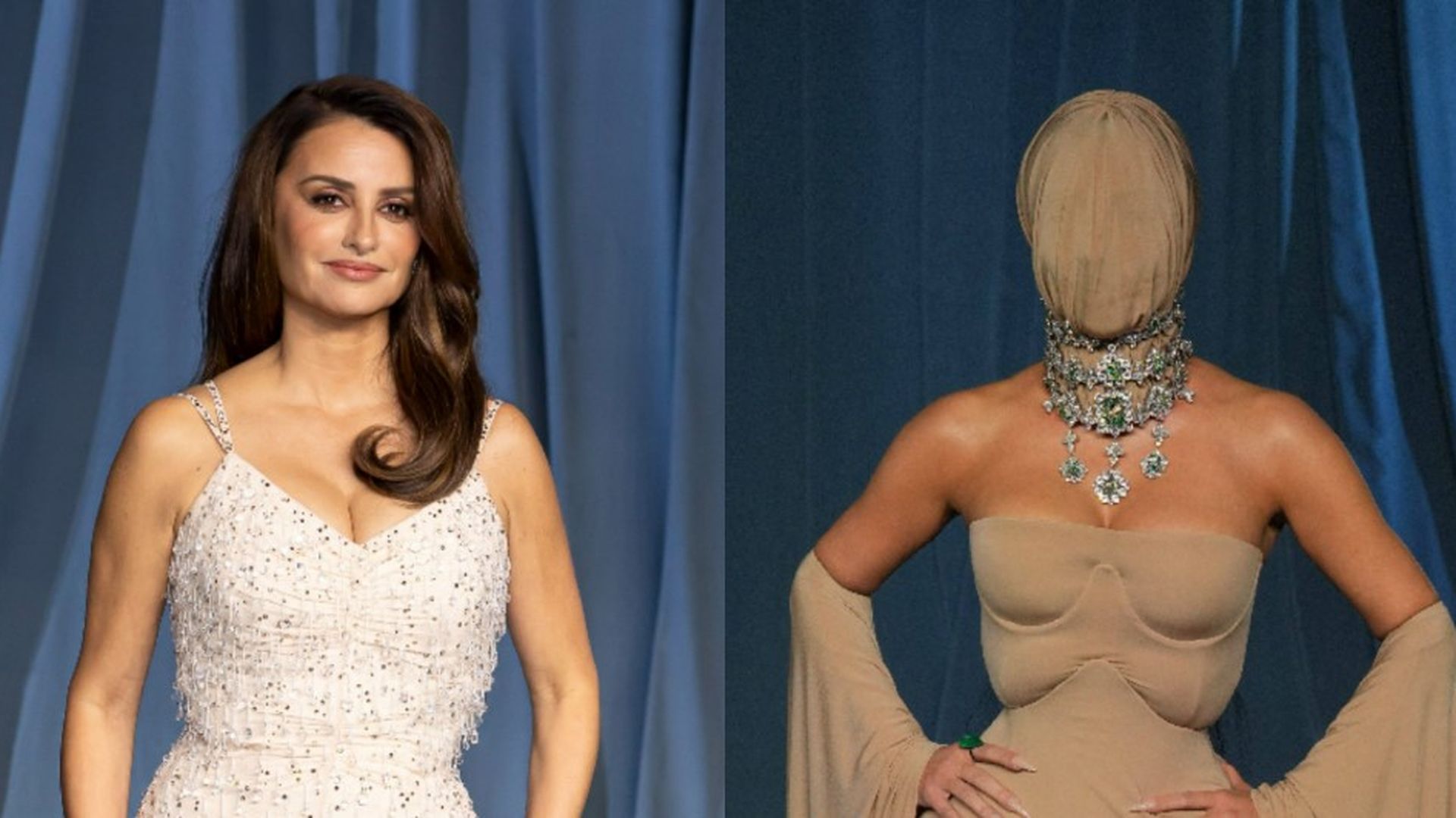 Penélope Cruz y Kim Kardashian en la Academy Museum Gala