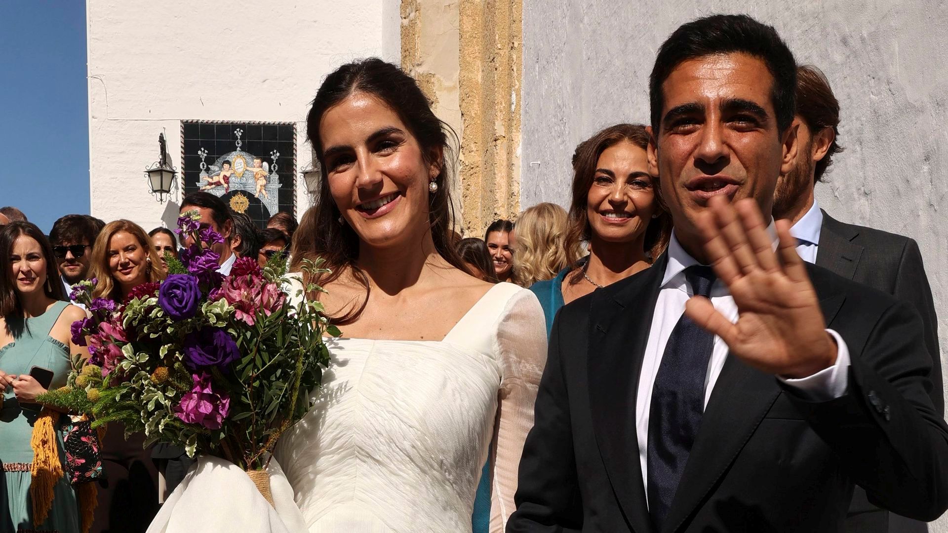 Alberto Herrera y Blanca Llandres, recién casados Alberto Herrera y Blanca Llandres, recién casados
