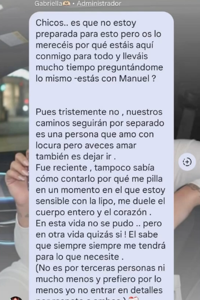 El comunicado de Gabriella Hahlingag sobre su ruptura con Susana Bianca