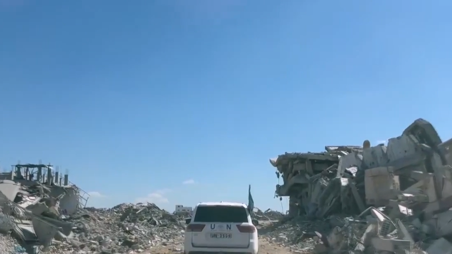 Imágenes de una de las "calles" de la Franja de Gaza en la actualidad