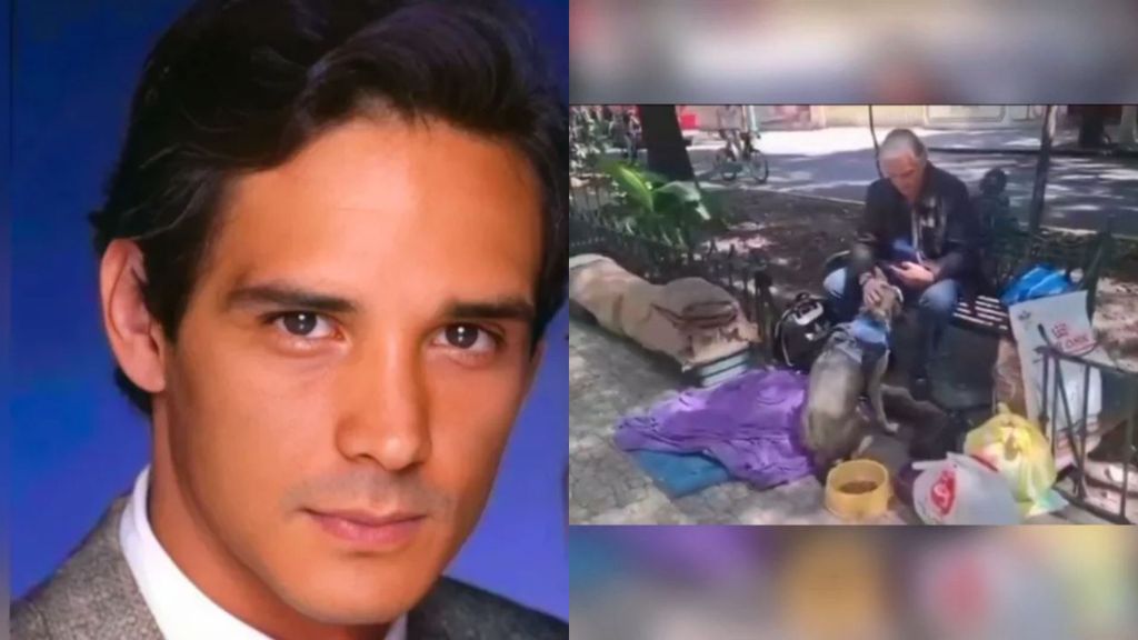El actor de telenovelas Alejandro Landero, visto en la Plaza de Condesa, en Cuidad de México