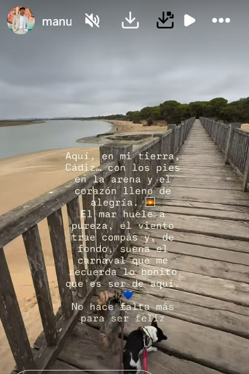 El mensaje que ha compartido Manuel González tras conocerse su ruptura con Gabriella Hahlingag